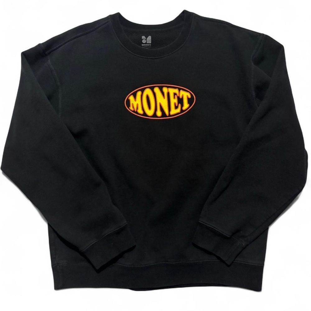 Monet Black Sweatshirt with Vibrant Design